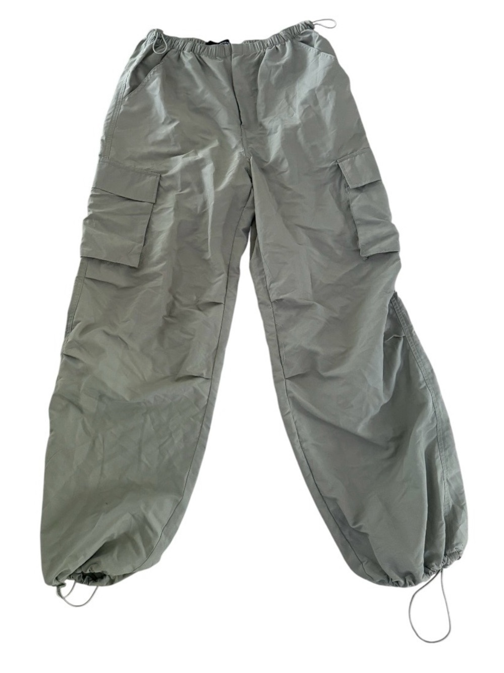 refuge Olive Cargo Pants with Drawcord Ankles
